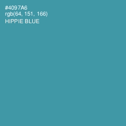 #4097A6 - Hippie Blue Color Image